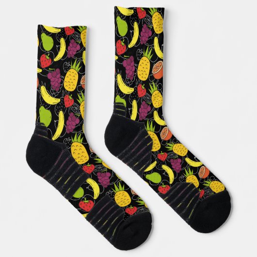 Chaussette Fruit motif transparent | motif de surface de frui (Droite)