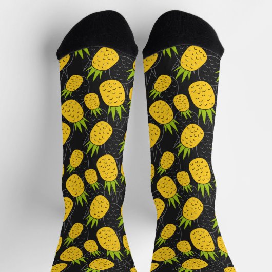 Chaussette Fruit motif transparent | motif de surface de frui (Haut)