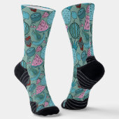 Chaussette Fruit motif transparent | motif de surface de frui (Angulaire)