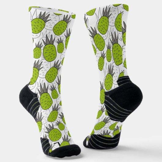 Chaussette Fruit motif transparent | motif de surface de frui (Angulaire)