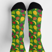 Chaussette Fruit motif transparent | motif de surface de frui (Haut)