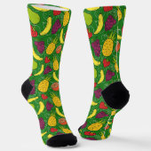 Chaussette Fruit motif transparent | motif de surface de frui (Angulaire)