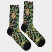 Chaussette Fruits de grenade foncée de William Morris (Droite)