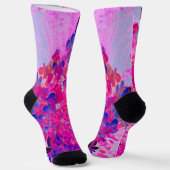 Chaussette Fuchsia Élégant et Hydrangea Limelight Bleu Foncé (Angulaire)