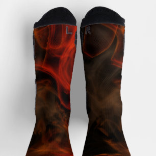 Chaussette Fumée et flammes