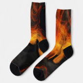 Chaussette Fumée et flammes (Gauche)
