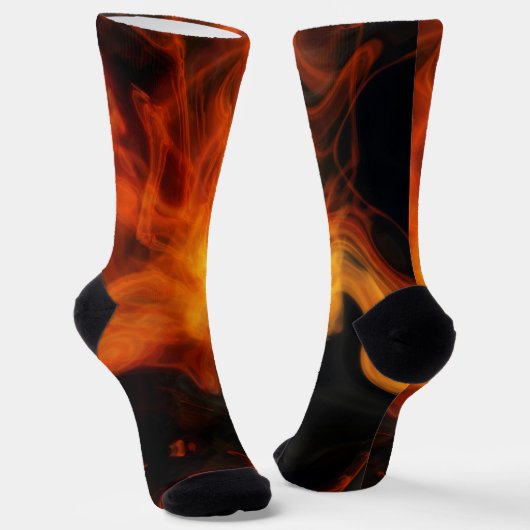 Chaussette Fumée et flammes (Angulaire)