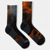 Chaussette Fumée et flammes (Droite)