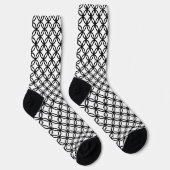 Chaussette Fun Cercle Noir Art Crazy Chaussettes (Droite)