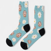 Chaussette Fun Daisy Imprimer Chaussettes Image Personnalisée (Gauche)
