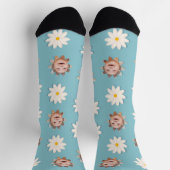 Chaussette Fun Daisy Imprimer Chaussettes Image Personnalisée (Haut)