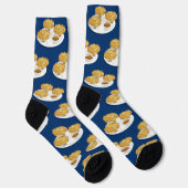 Chaussette Fun Food Smilkes Latkes Hanoukka (Droite)