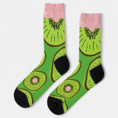 Chaussette Fun Kiwi Fruit Personnalisé (Gauche)