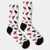 Chaussette Fun Moose on the Loose Pattern (Droite)