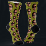 Chaussette Fun Personalized Face Photo<br><div class="desc">A Fun Face Photo Collage Template Make Your Own Fun pair of socks - featuring your own cut out face design, perfect for gift ideas for yourself or others - socks from Ricaso - available in different colors in store, step out in personalized style.. NOTE: Image must be cut out...</div>