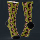 Chaussette Fun Personalized Face Photo<br><div class="desc">A Fun Face Photo Collage Template Make Your Own Fun pair of socks - featuring your own cut out face design, perfect for gift ideas for yourself or others - socks from Ricaso - available in different colors in store, step out in personalized style.. NOTE: Image must be cut out...</div>