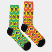 Chaussette Fun Photo Face Motif Coloré (Droite)