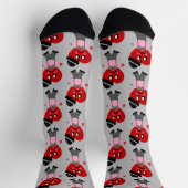 Chaussette Fun Red Heart Hommes Valentines Crew Chaussettes (Haut)