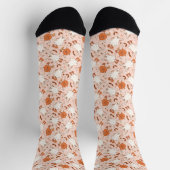 Chaussette Fun Retro Ghost & Jack-O-Lantern Motif (Haut)