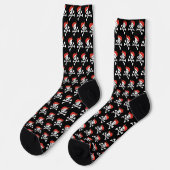 Chaussette Fun Skull and Crossbones Pattern Pirate (Gauche)