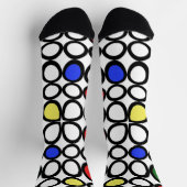 Chaussette Fun Wiggle Circles Art Crazy Chaussettes (Haut)