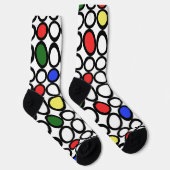 Chaussette Fun Wiggle Circles Art Crazy Chaussettes (Droite)
