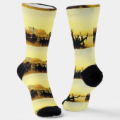 Chaussette Funérailles d'une maman sur le Nil par Frederick A (Angulaire)