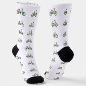 Chaussette Funky Bicycle Crew logo pattern (Angulaire)