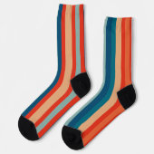 Chaussette Funky Retro strié (Gauche)
