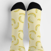 Chaussette Funny Banana Jaune Illustration Initiales Nouveaut (Haut)