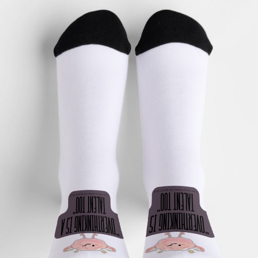 Chaussette Funny Brain Power Apparel for Overthinkers  (Haut)