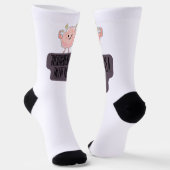 Chaussette Funny Brain Power Apparel for Overthinkers  (Angulaire)