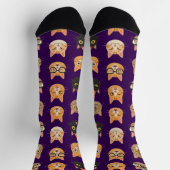 Chaussette Funny Cat Faces Pattern Crew Socks (Haut)