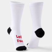 Chaussette FUNNY ! Chaussettes - Pied droit gauche - Rouge (Angulaire)