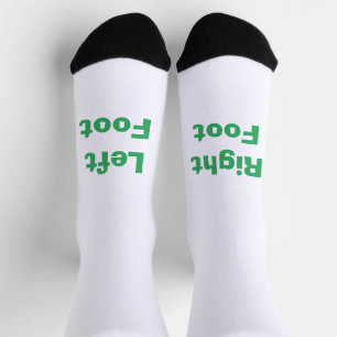 Chaussette FUNNY ! Chaussettes - Pied droit gauche - Vert
