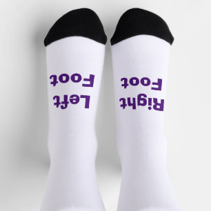 Chaussette FUNNY ! Chaussettes - Pied droit gauche - Violet