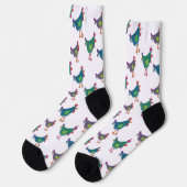 Chaussette Funny Chicken Pattern Crew Socks (Gauche)