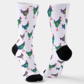 Chaussette Funny Chicken Pattern Crew Socks (Angulaire)