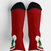 Chaussette Funny Christmas Socks African Santa Socks Custom (Haut)