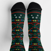 Chaussette Funny Christmas Socks Christmas Socks Tree Custom (Haut)