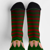 Chaussette Funny Christmas Socks Festive Holiday Elf Socks (Haut)