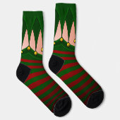 Chaussette Funny Christmas Socks Festive Holiday Elf Socks (Droite)