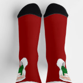 Chaussette Funny Christmas Socks Festive Santa Socks Custom (Haut)