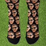 Chaussette Funny Custom Face Photo Crew<br><div class="desc">Chaussettes personnalisées personnalisées personnalisées avec une photo. Téléchargez un découpage du visage avec un arrière - plan transparent et il sera automatiquement répliqué sur les chaussettes,  des deux côtés. Pour réaliser le découpage,  vous pouvez télécharger n'importe quelle application mobile ou informatique,  ou utiliser le programme nommé Canva ou Photoshop.</div>