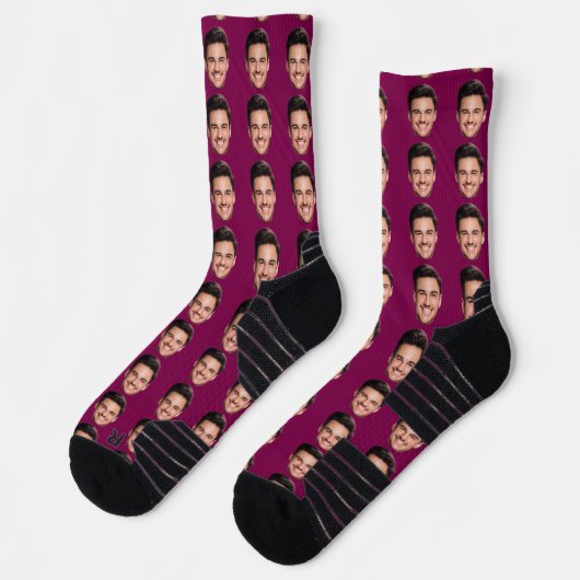 Chaussette Funny Custom Face Socks (Gauche)