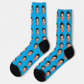 Chaussette Funny Custom Face Socks with Your Photo (Gauche)