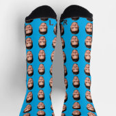 Chaussette Funny Custom Face Socks with Your Photo (Haut)