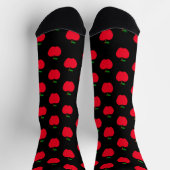 Chaussette Funny Cute Apple Patterned Print Motif Enseignant (Haut)