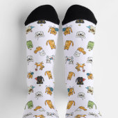 Chaussette Funny Pets Pattern Crew Socks (Haut)