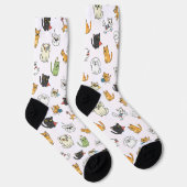 Chaussette Funny Pets Pattern Crew Socks (Droite)